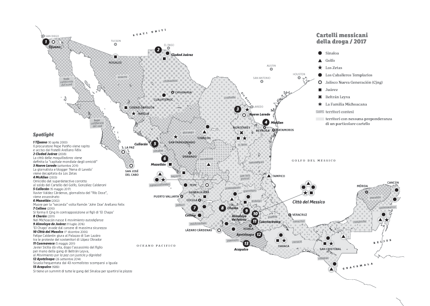 I cartelli messicani del narcotraffico