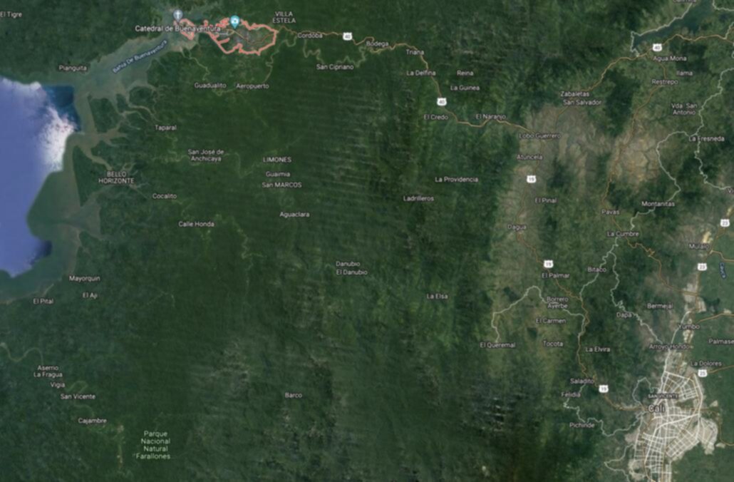 Costa colombiana sul Pacifico