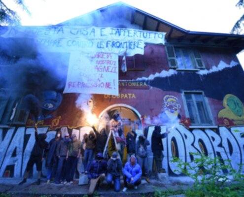 La casa cantoniera occupata e sgomberata più volte dagli sbirri italiani