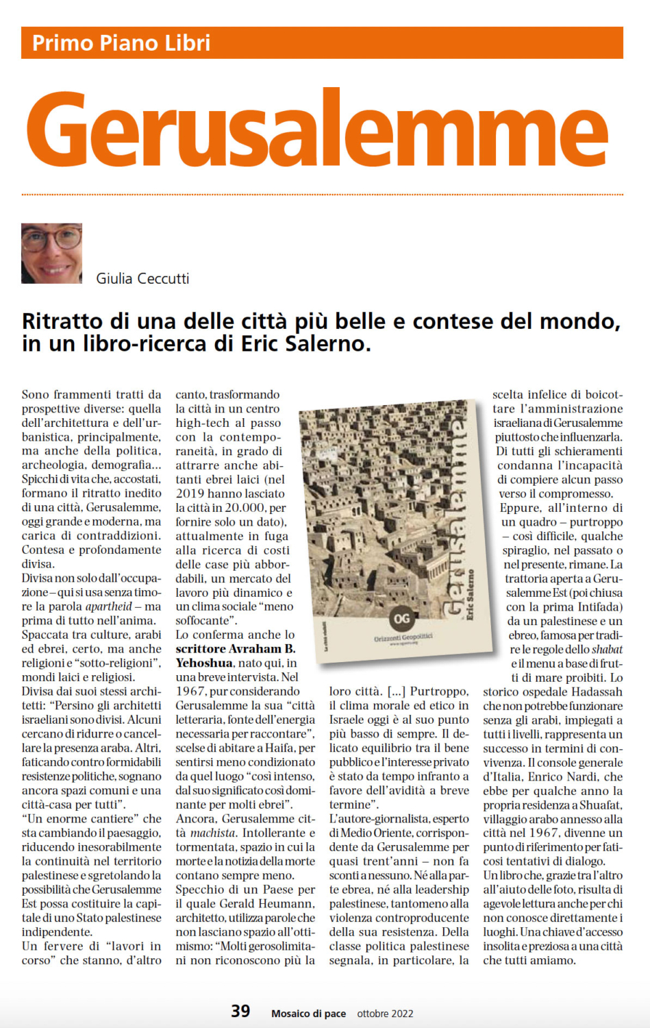 Recensione Mosaico di Pace